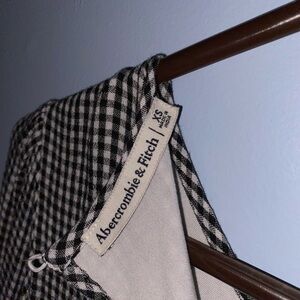 Abercrombie & Fitch Gingham Long Sleeve Dress with pockets